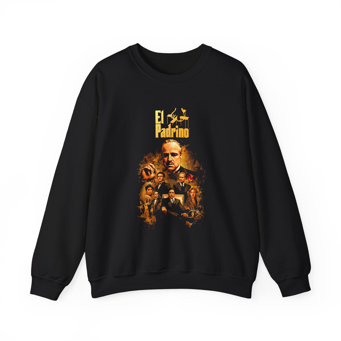 Crewneck Sweatshirt — "El Padrino" Vintage Portrait Graphic