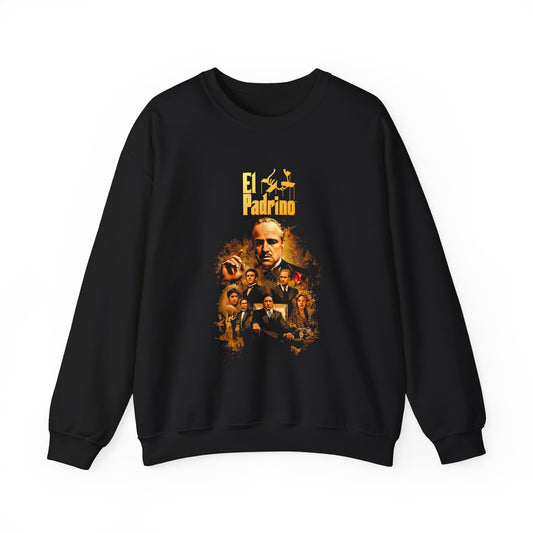 Crewneck Sweatshirt — "El Padrino" Vintage Portrait Graphic